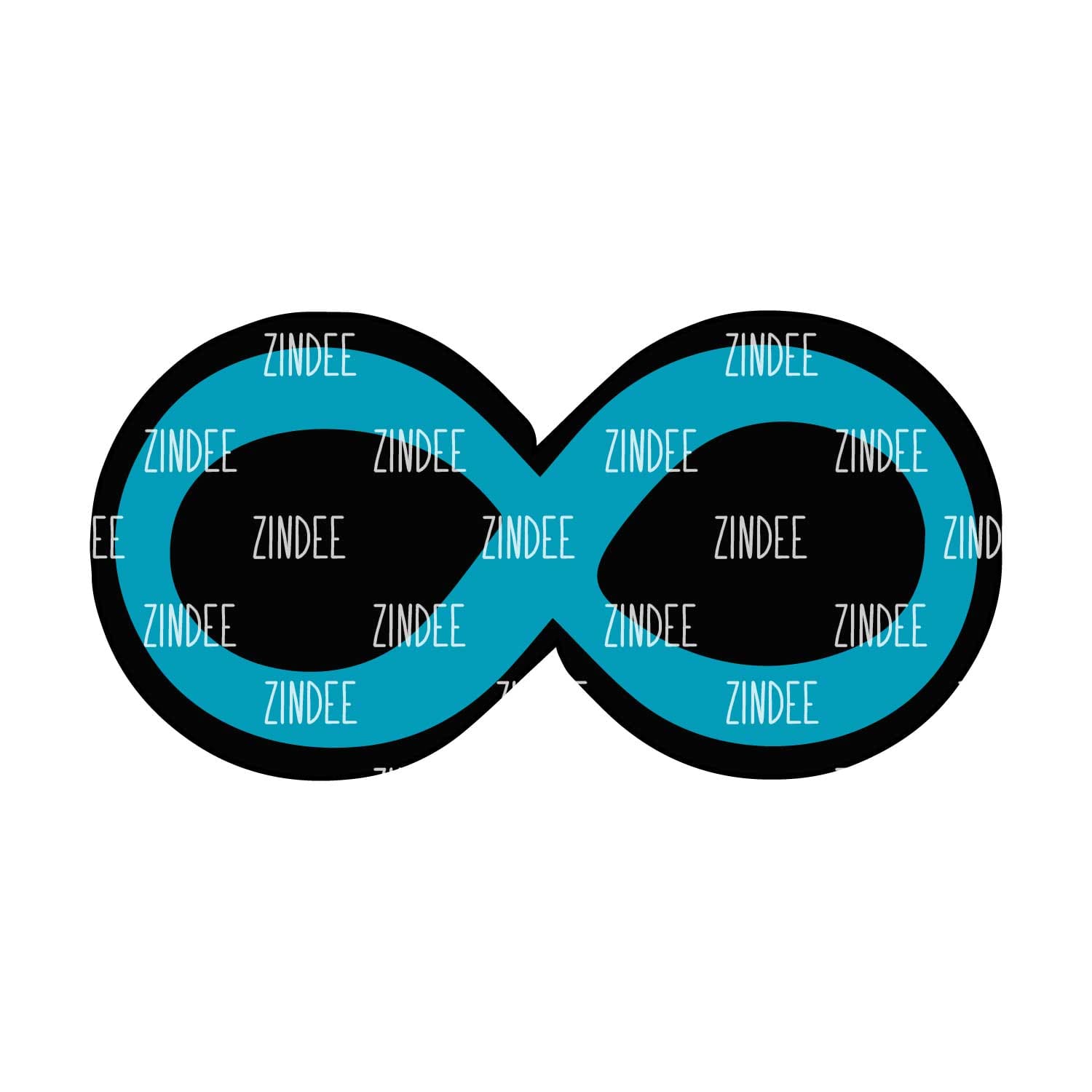 Alternative view of Infinity Symbol acrylic blank (3 inch)