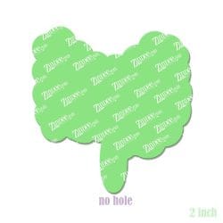Alternative view of Intestines – Acrylic Badge Reel Blank (2") No Hole | Optional Sticker or UV DTF