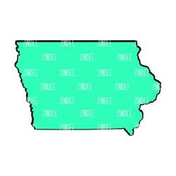 Iowa – Acrylic Badge Reel Blank (2") No Hole | Optional Sticker or UV DTF