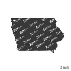 Alternative view of Iowa – Acrylic Keychain Blank (3") | Optional Sticker or UV DTF