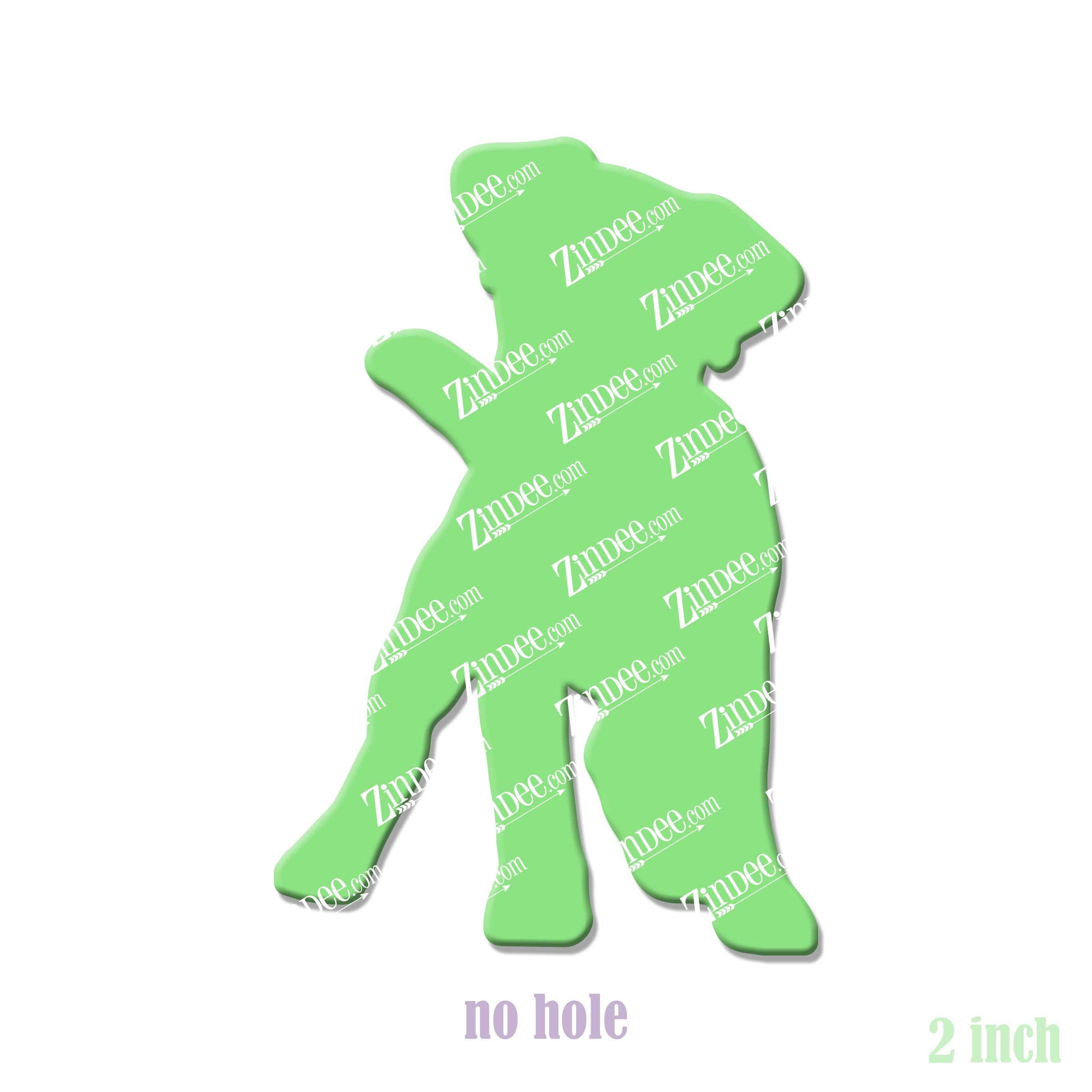 Jack Russell acrylic blank (2 inch) NO HOLE (5 piece minimum)