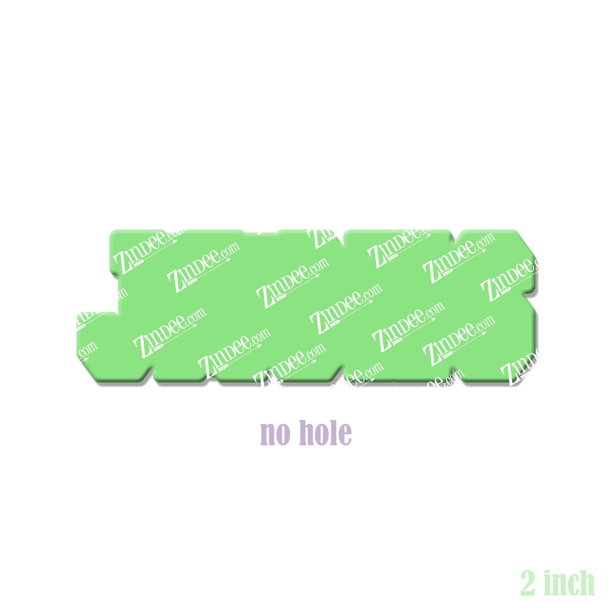 Jacks (word) acrylic blank (2 inch) NO HOLE (5 piece minimum)