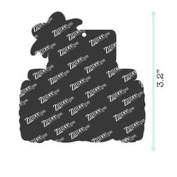 Alternative view of Off Road Vehicle with Bow – Acrylic Keychain Blank (3") | Optional Sticker or UV DTF