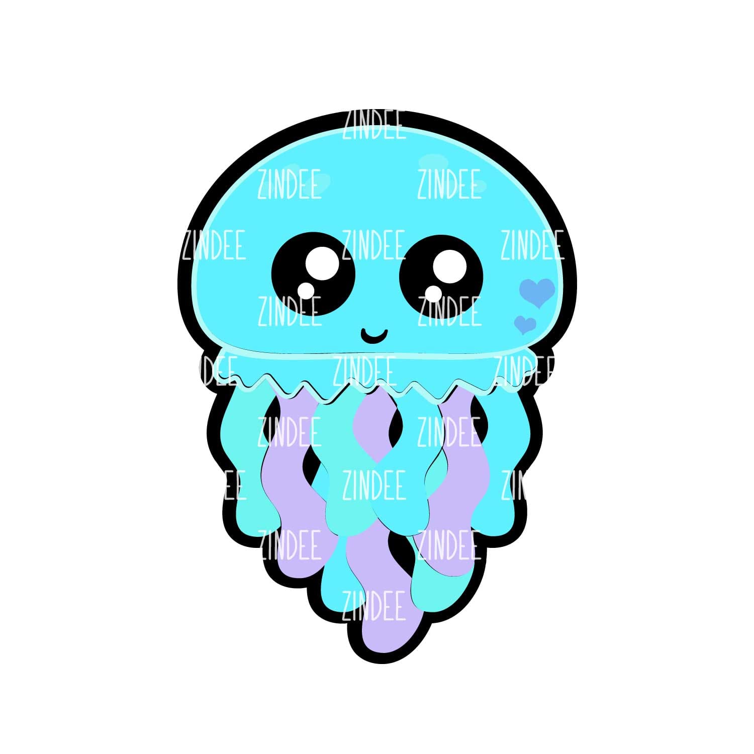 Jellyfish Baby Acrylic Blank- Sticker- UV DTF (2 inch) NO HOLE