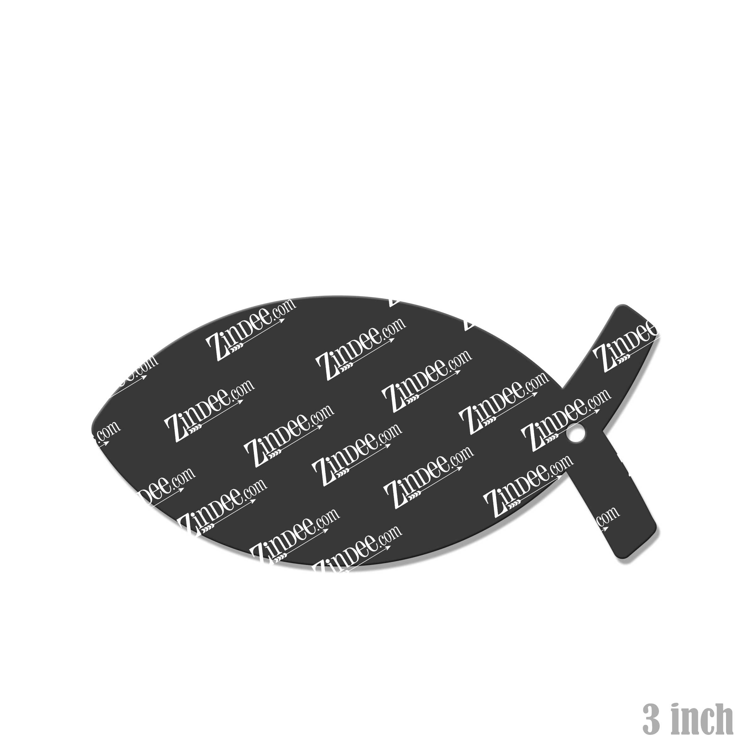 Jesus Fish acrylic blank (3 inch)