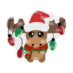 Alternative view of Jolly Reindeer acrylic blank (5 inch)