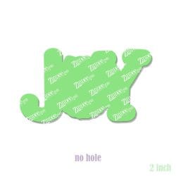 Alternative view of Joy (word) – Acrylic Badge Reel Blank (2") No Hole | Optional Sticker or UV DTF