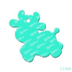 Alternative view of Jumping Cow Acrylic Blank- Sticker- UV DTF (1.5 inch)