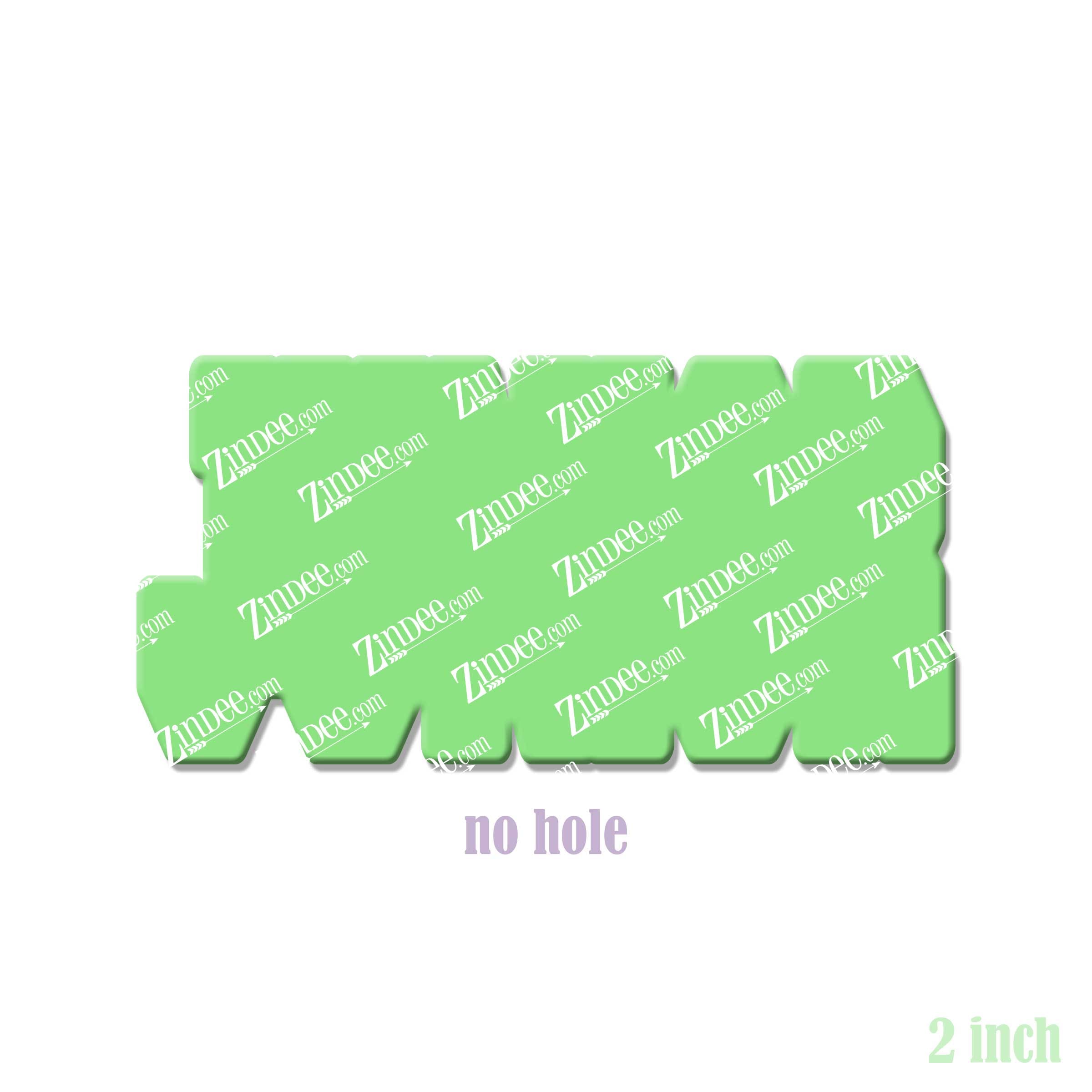 Junior (word) acrylic blank (2 inch) NO HOLE (5 piece minimum)