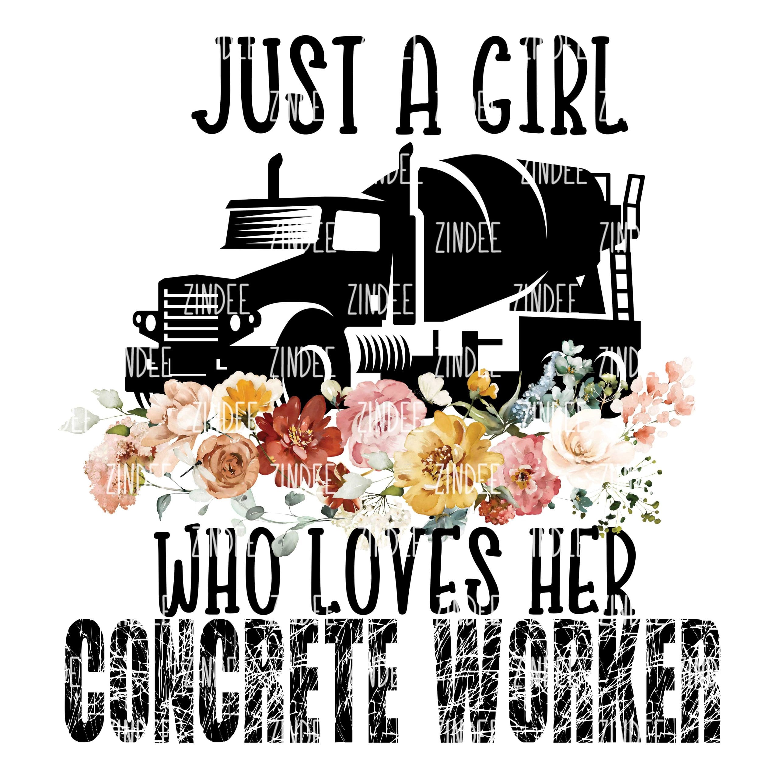 Just a Girl...Concrete Worker (download)