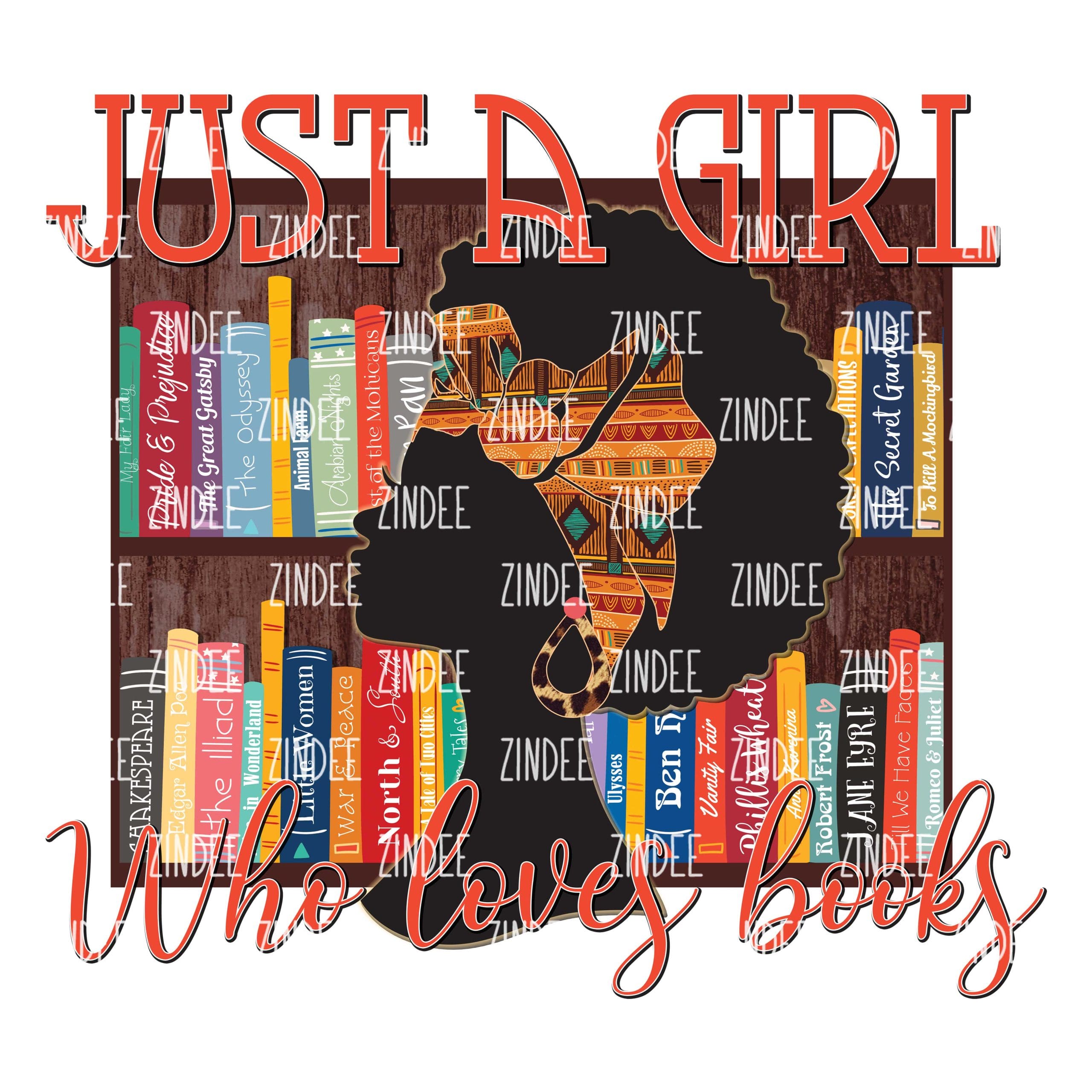 Just A Girl Who Loves Books (Curly Style) (download)