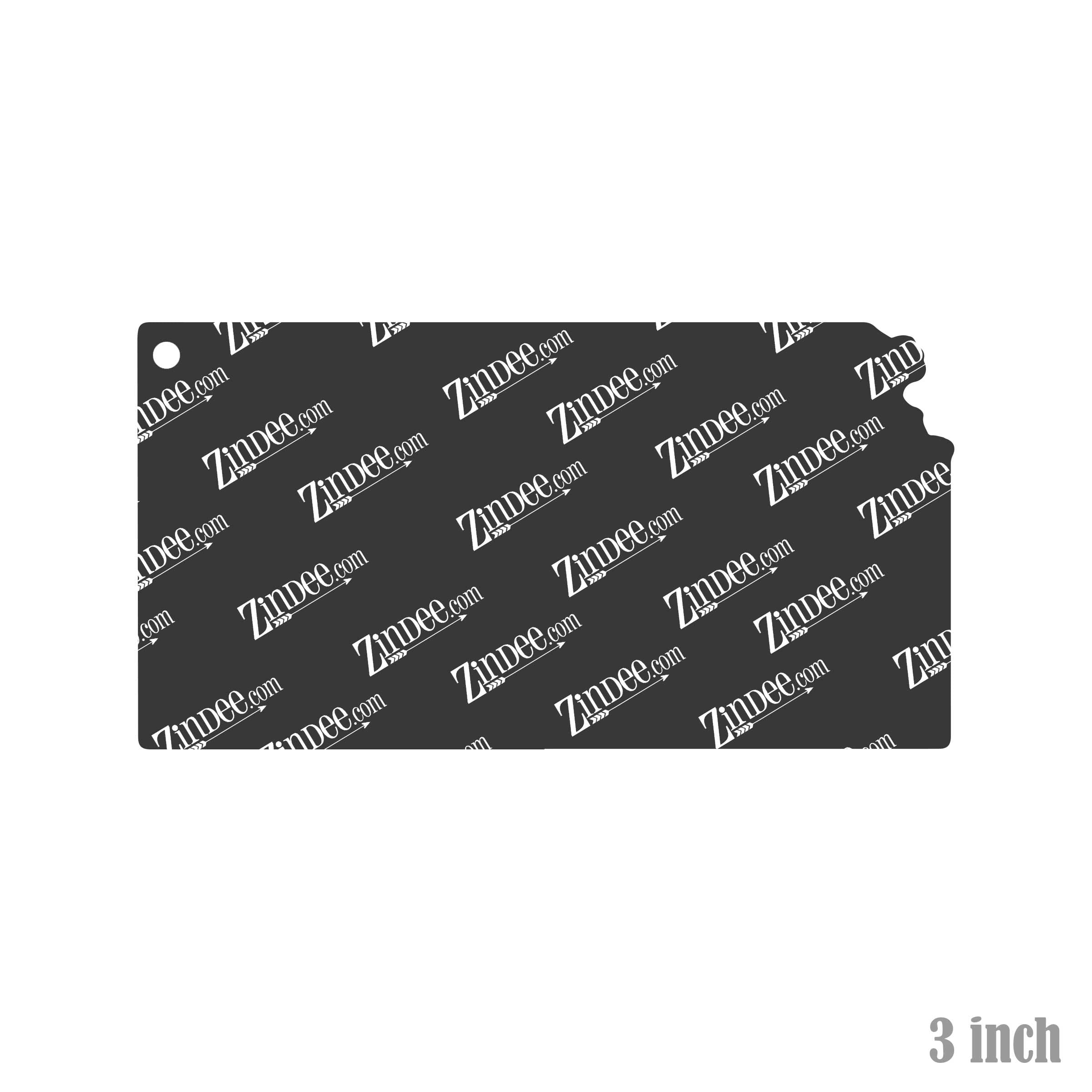 Alternative view of Kansas Acrylic Blank- Sticker- UV DTF (3 inch)