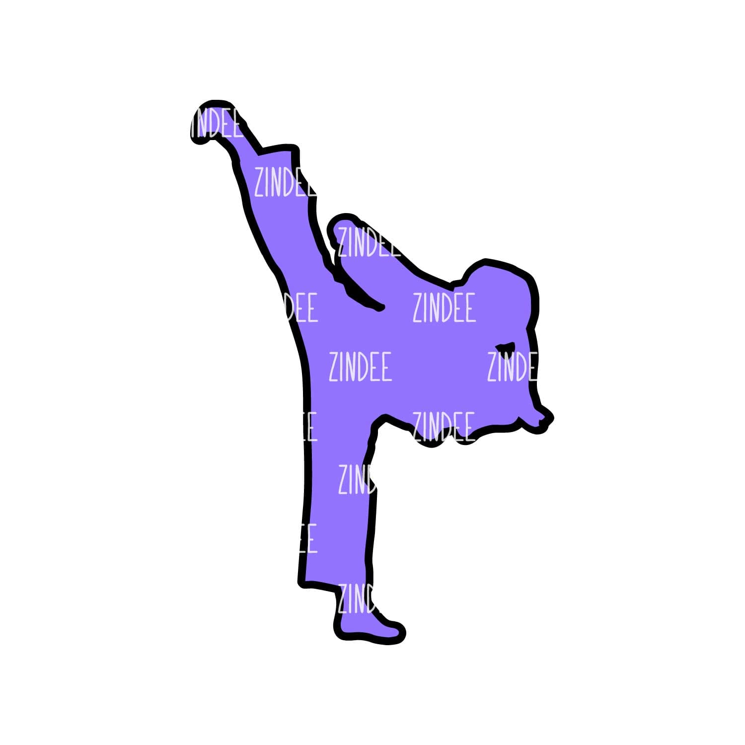 Alternative view of Karate Girl acrylic blank (3 inch)