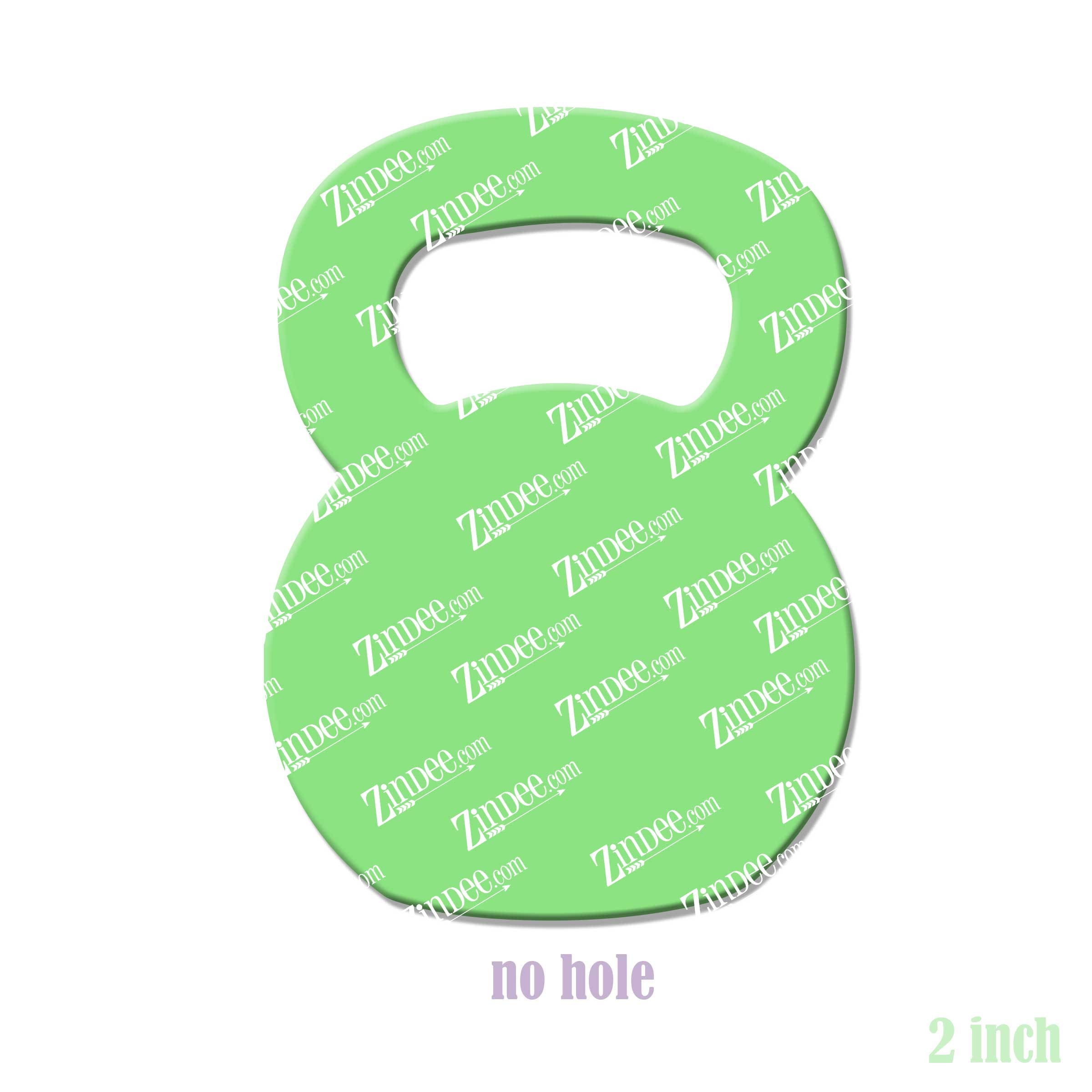 Alternative view of Kettle Bell Acrylic Blank- Sticker- UV DTF (2 inch) NO HOLE