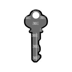Alternative view of Key acrylic blank (3 inch)