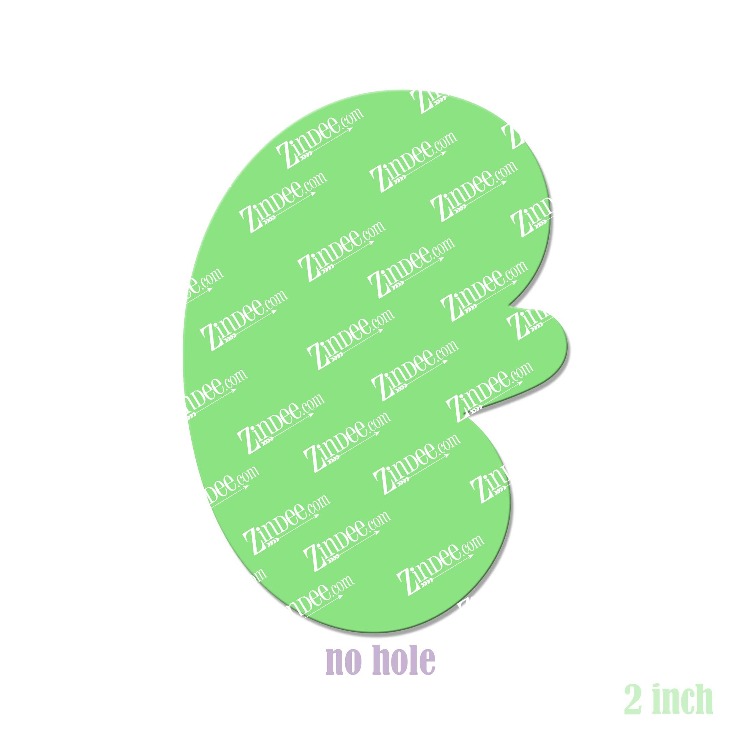 Alternative view of Kidney Acrylic Blank- Sticker- UV DTF (2 inch) NO HOLE