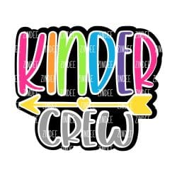 Kinder Crew – Acrylic Badge Reel Blank (2") No Hole | Optional Sticker or UV DTF