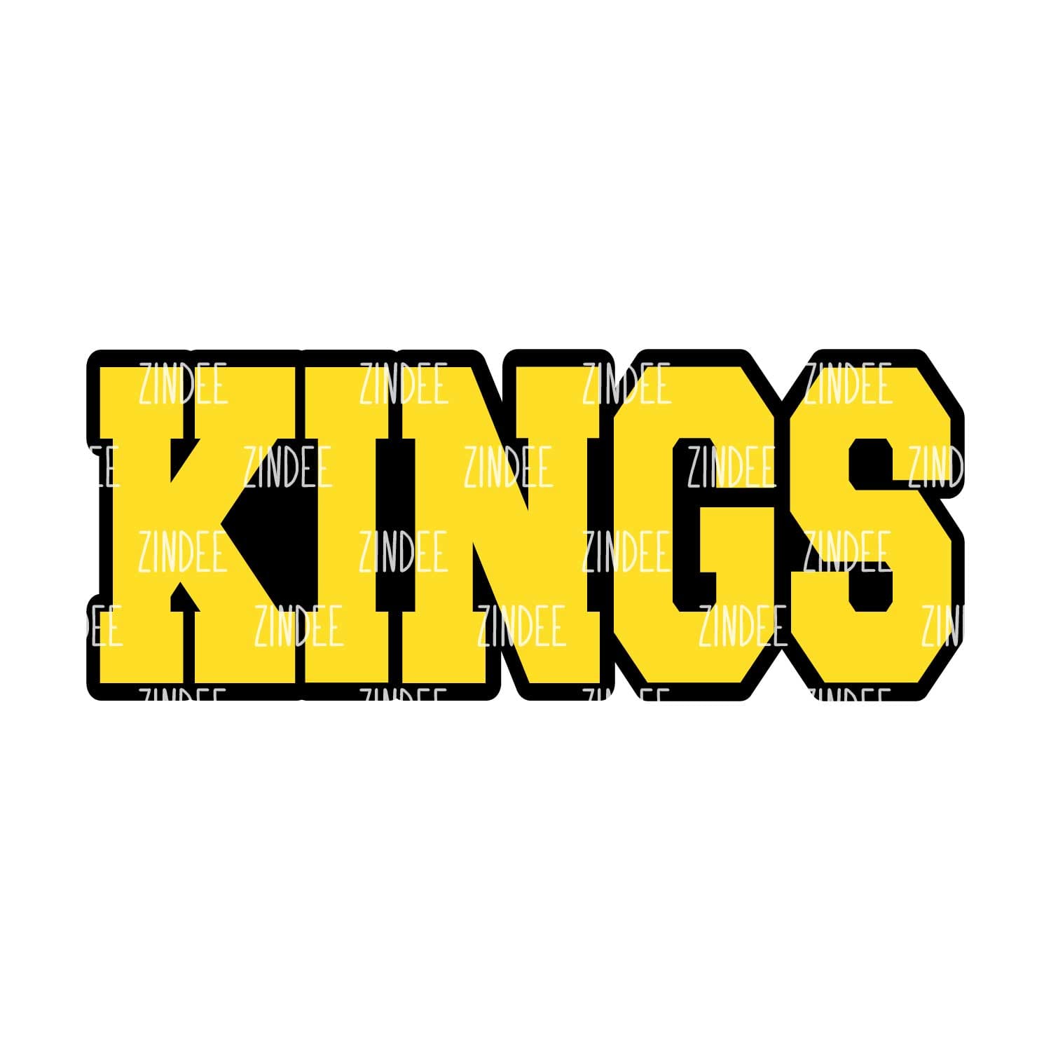 Alternative view of Kings (word) acrylic blank (3 inch) (5 piece minimum)