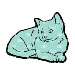 Alternative view of Kitten acrylic blank (2 inch) NO HOLE (5 piece minimum)