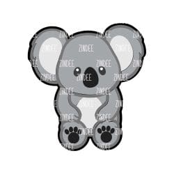 Koala Baby – Acrylic Badge Reel Blank (2") No Hole | Optional Sticker or UV DTF