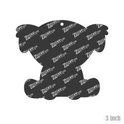 Alternative view of Sitting Koala – Acrylic Keychain Blank (3") | Optional Sticker or UV DTF
