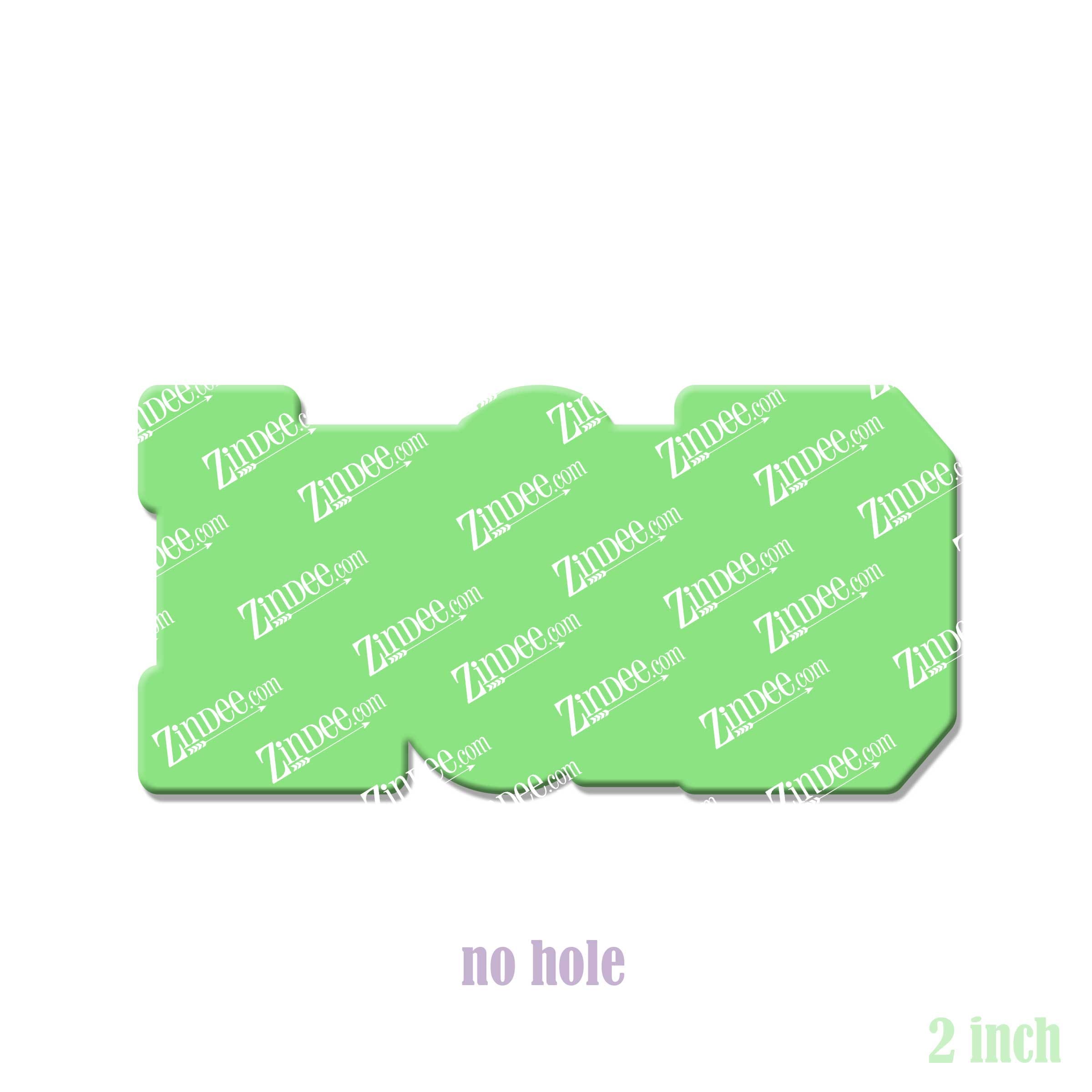 L&D Acrylic Blank- Sticker- UV DTF (2 inch) NO HOLE - Image 2