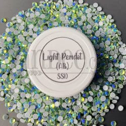 Light peridot AB Hotfix Rhinestone ss10 (machine cut) 10 Gross