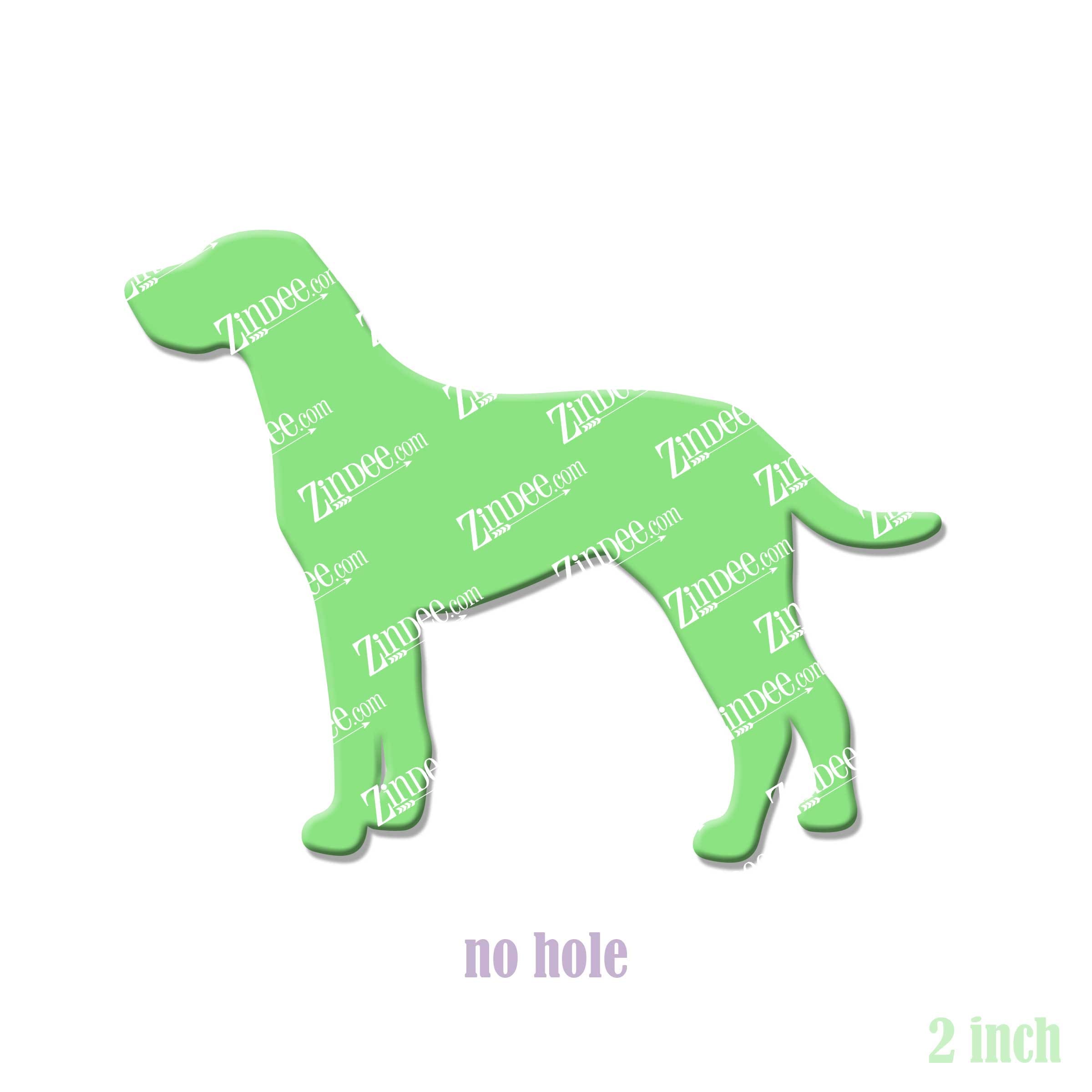 Labmaraner acrylic blank (2 inch) NO HOLE (5 piece minimum)