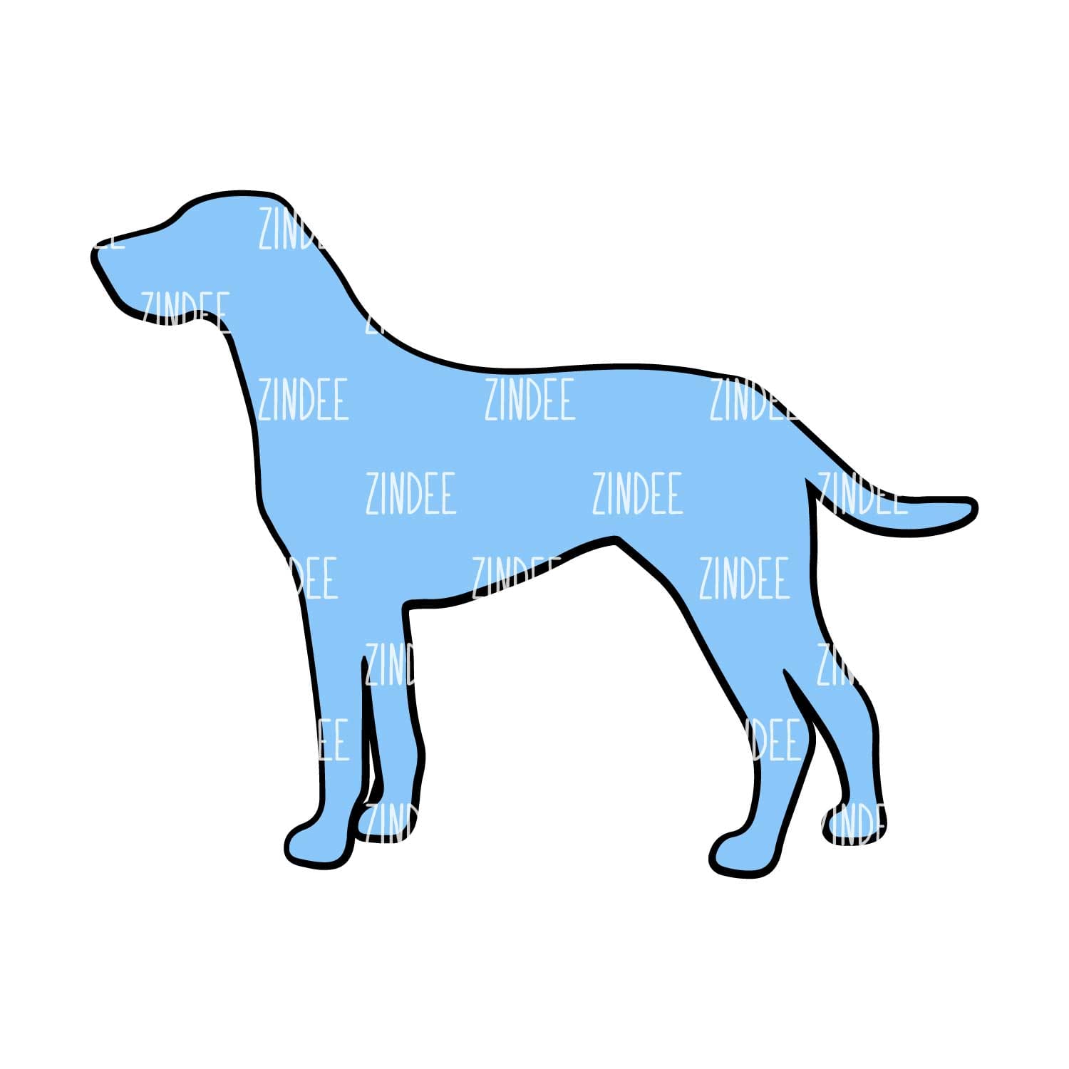 Alternative view of Labmaraner acrylic blank (3 inch)