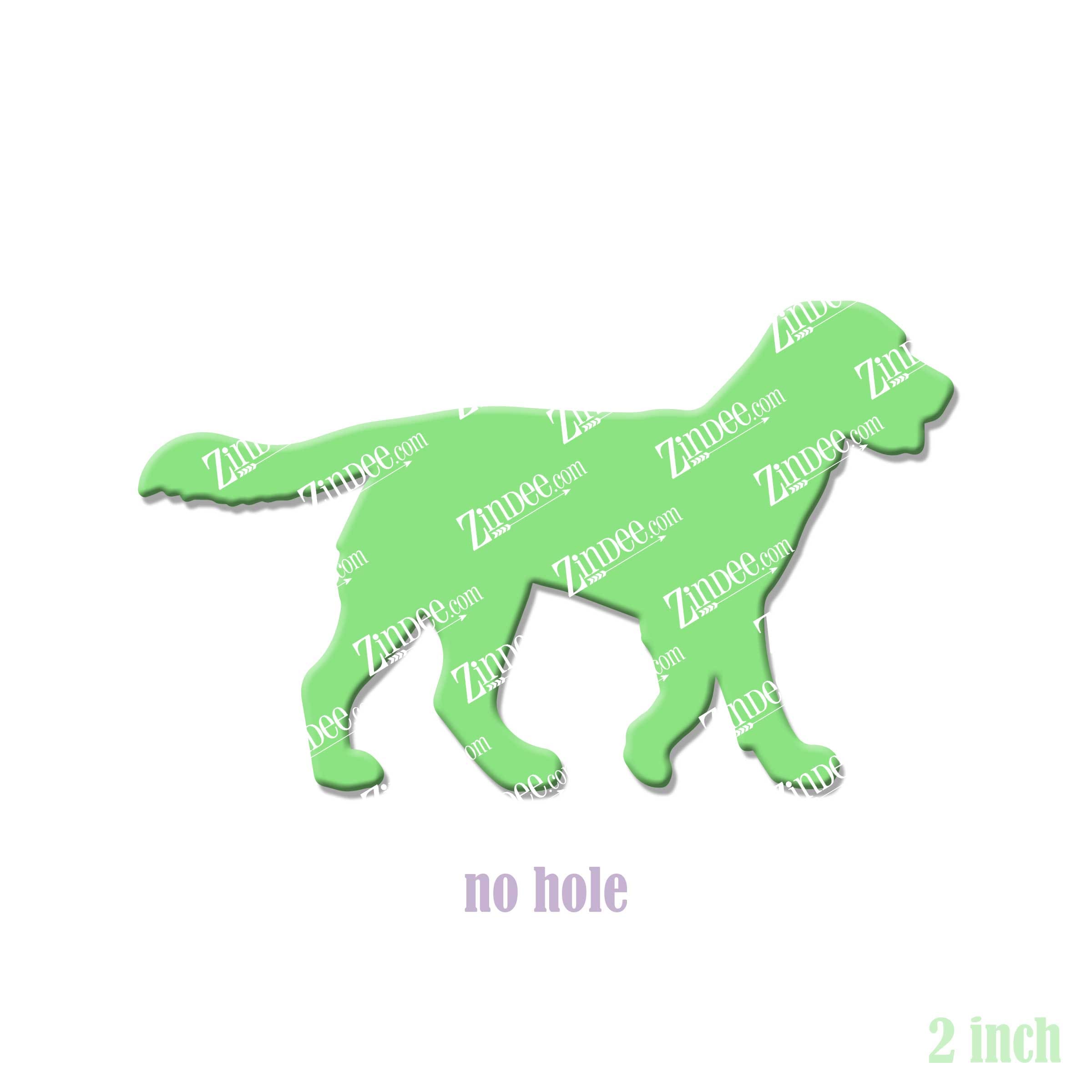 Labrador Retriever acrylic blank (2 inch) NO HOLE (5 piece minimum)