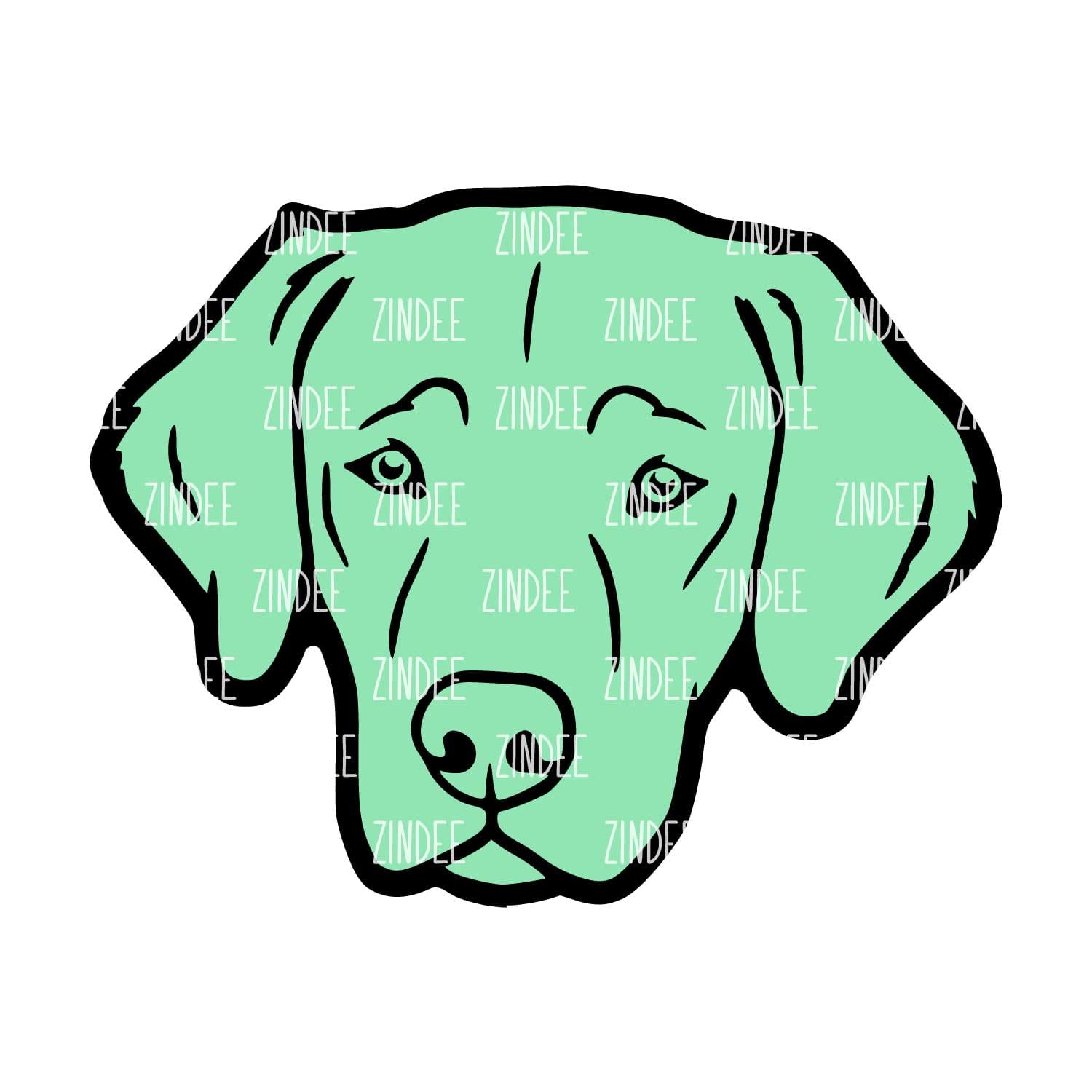 Labrador Retriever Head Acrylic Blank- Sticker- UV DTF (2 inch) NO HOLE