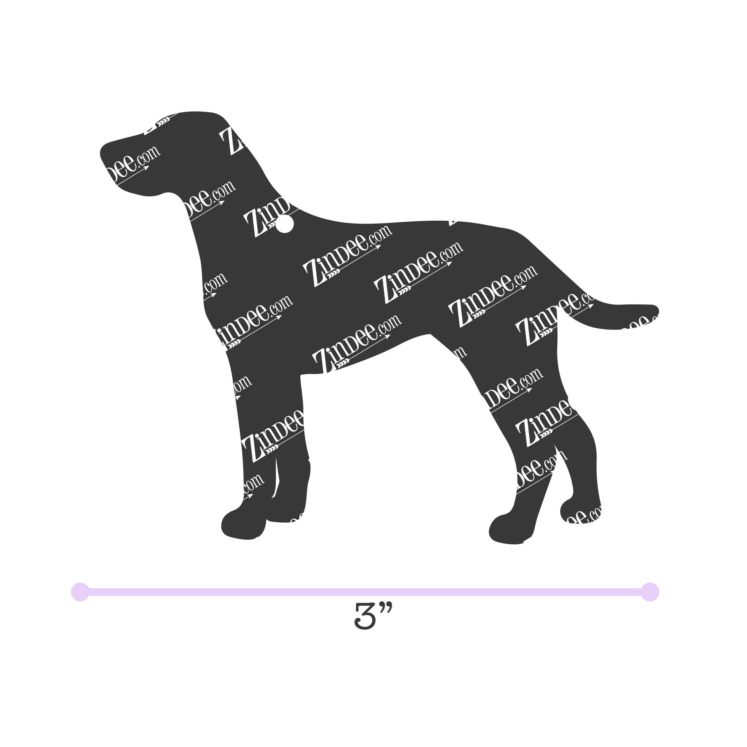 Labmaraner acrylic blank (3 inch)