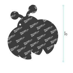 Alternative view of Ladybug – Acrylic Keychain Blank (3") | Optional Sticker or UV DTF