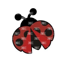Ladybug – Acrylic Badge Reel Blank (2") No Hole | Optional Sticker or UV DTF