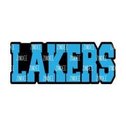 Alternative view of Lakers (word) acrylic blank (3 inch)