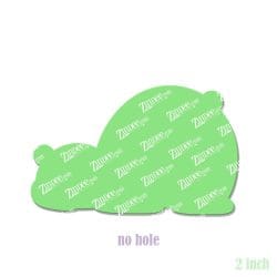 Alternative view of Lazy Bear – Acrylic Badge Reel Blank (2") No Hole | Optional Sticker or UV DTF