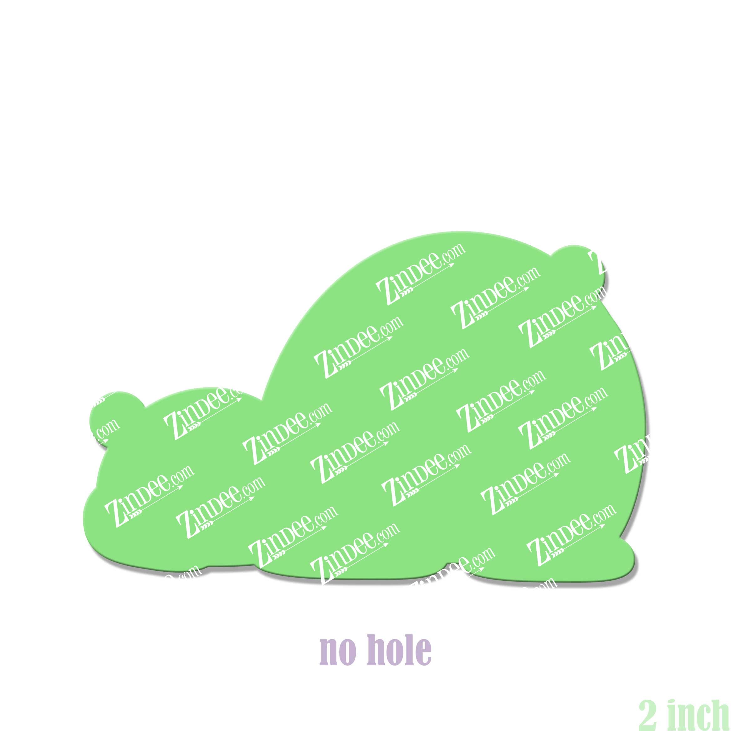 Alternative view of Lazy Bear Acrylic Blank- Sticker- UV DTF (2 inch) NO HOLE