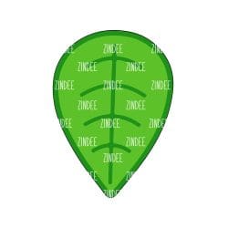 Leaf – Acrylic Keychain Blank (3") | Optional Sticker or UV DTF
