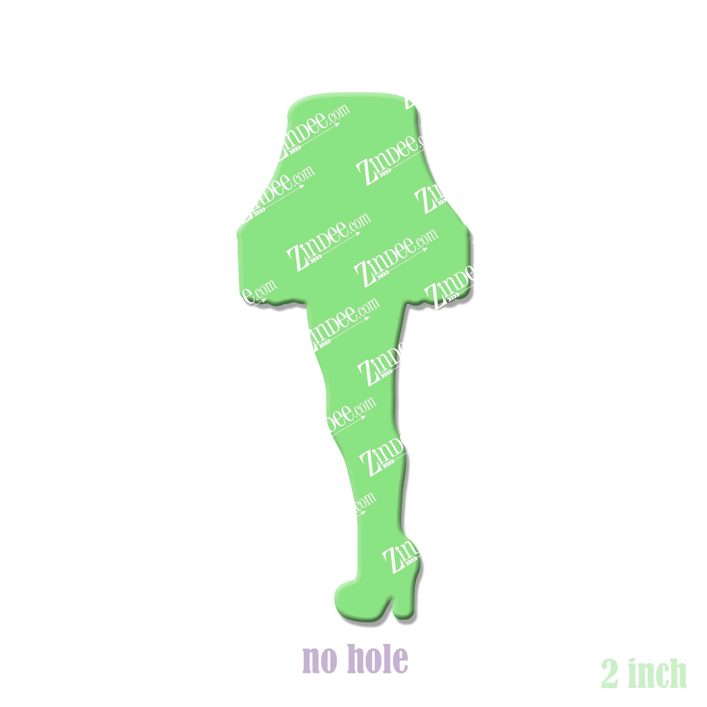 Alternative view of Leg Lamp Acrylic Blank- Sticker- UV DTF (2 inch) NO HOLE