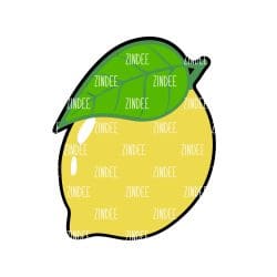 Lemon – Acrylic Badge Reel Blank (2") No Hole | Optional Sticker or UV DTF