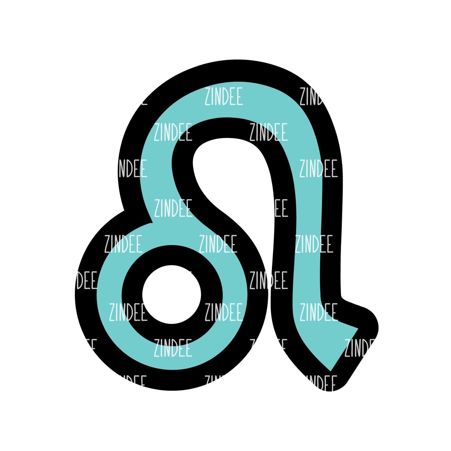 Alternative view of Leo (zodiac) acrylic blank (3 inch)