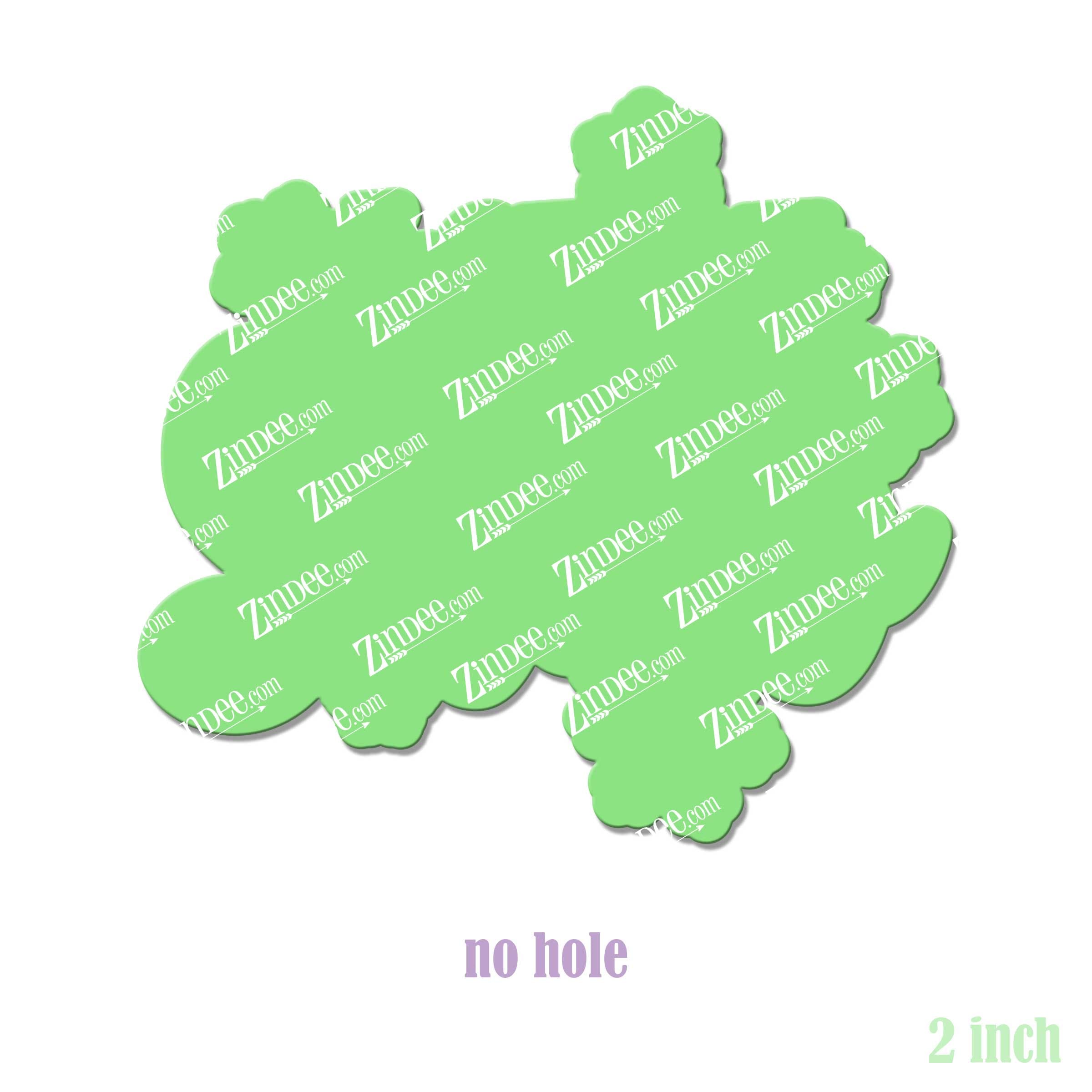 Alternative view of Let It Snow Acrylic Blank- Sticker- UV DTF (2 inch) NO HOLE