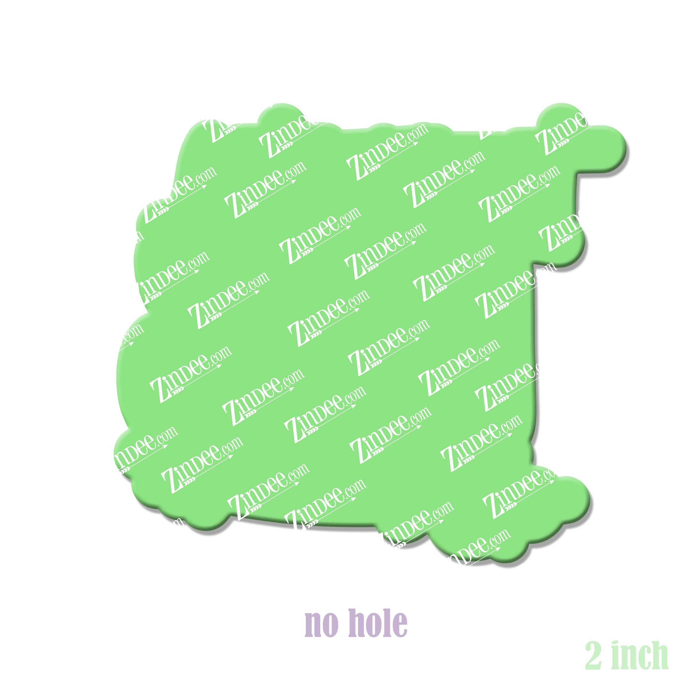 Alternative view of Let That Shit Go Acrylic Blank- Sticker- UV DTF (2 inch) NO HOLE