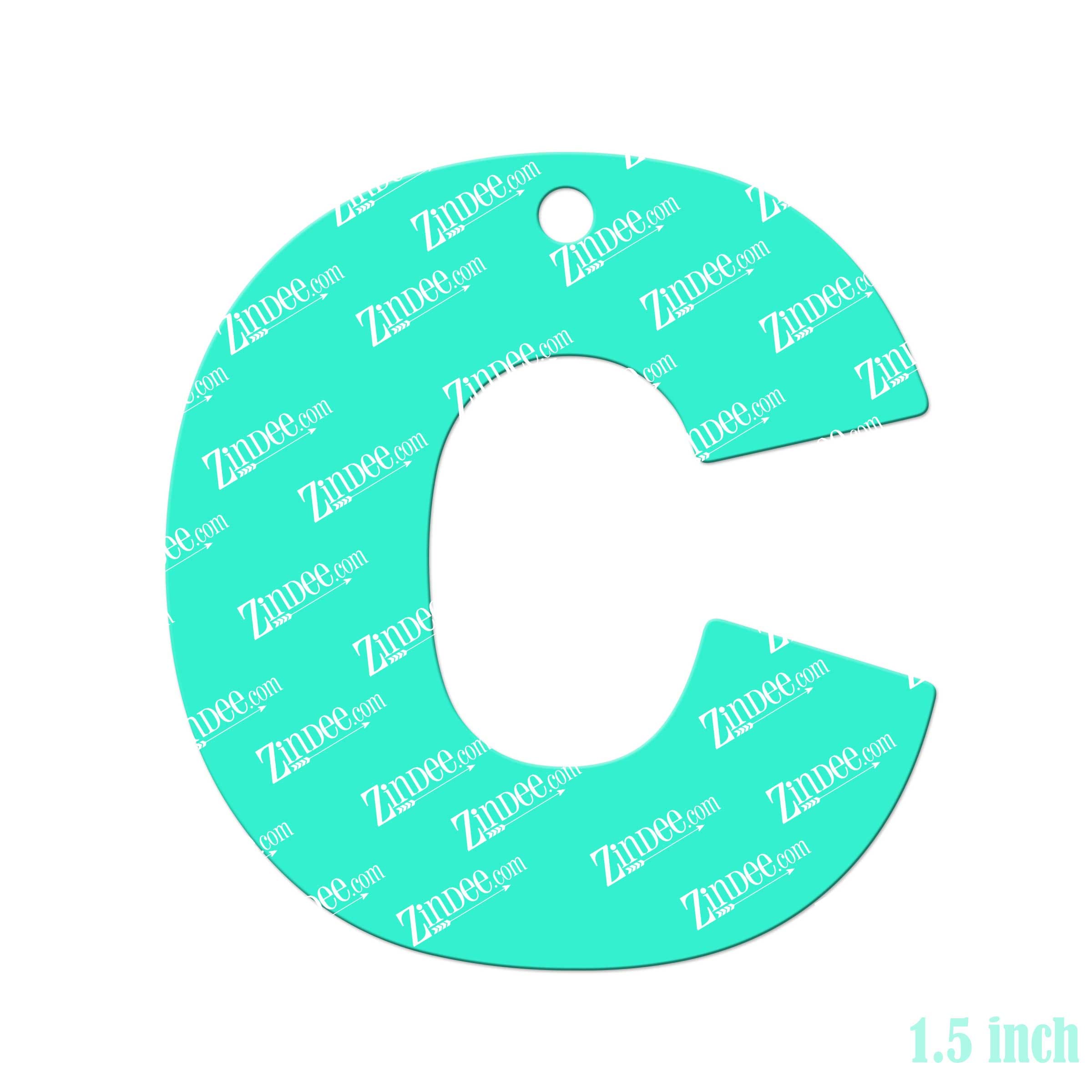 Letter C Acrylic Blank- Sticker- UV DTF (1.5 inch) - Image 2