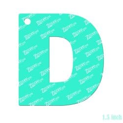 Alternative view of Letter D Acrylic Blank- Sticker- UV DTF (1.5 inch)