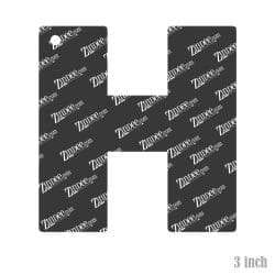 Alternative view of Letter H Acrylic Blank- Sticker- UV DTF (3 inch)