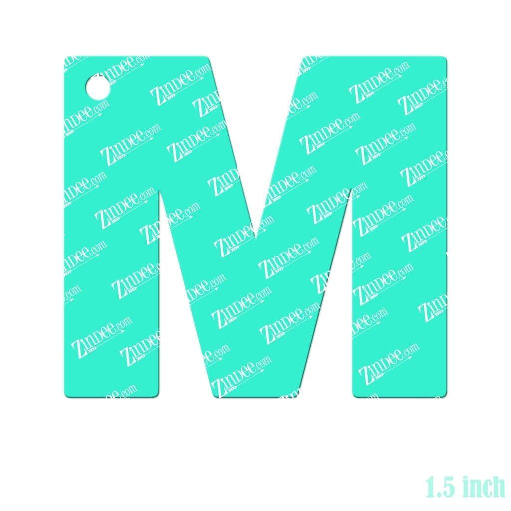 M Name Sticker Letter M – Mini Acrylic Charm Blank (1.5″) | Optional Sticker or UV DTF ...