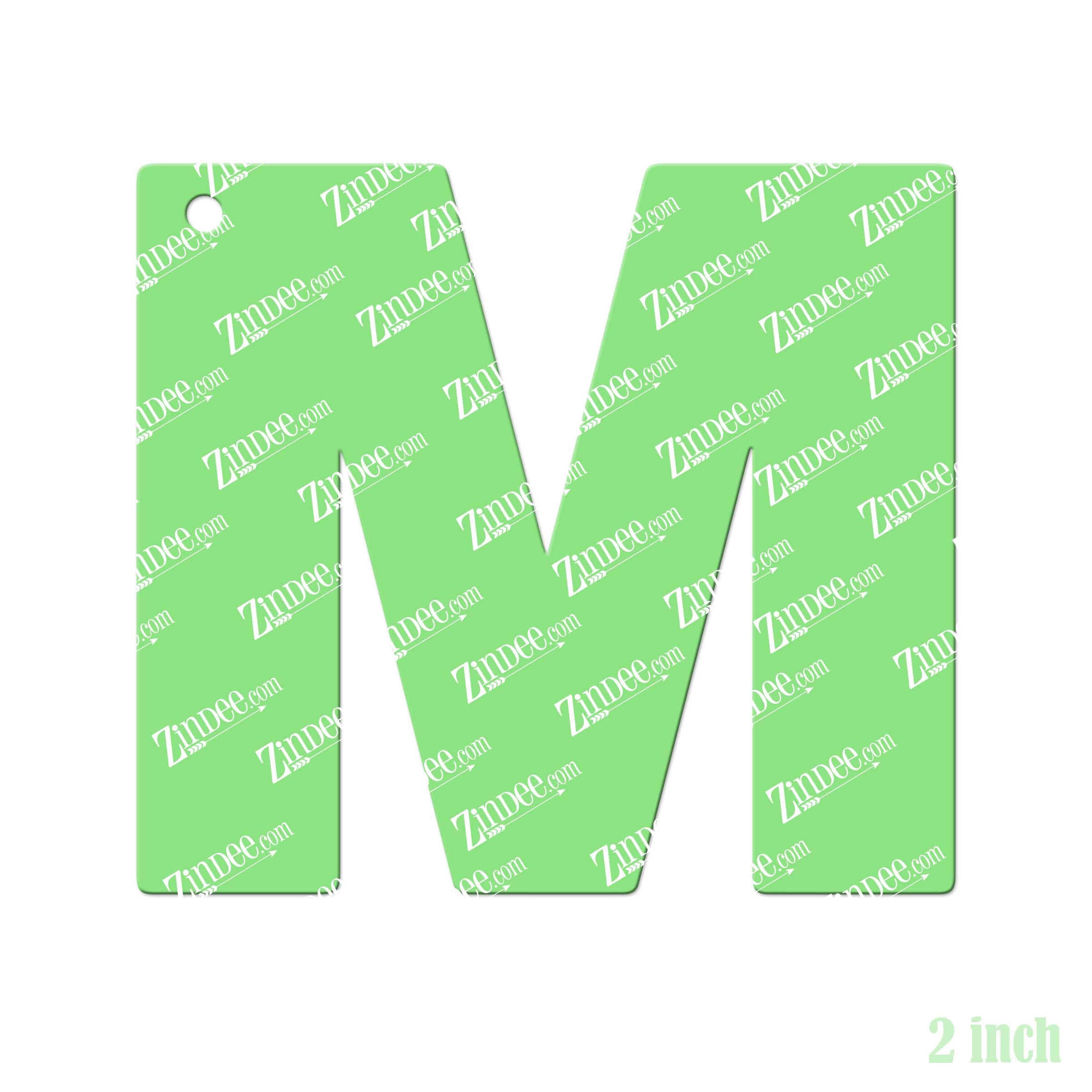 Alternative view of Letter M Acrylic Blank- Sticker- UV DTF (2 inch)
