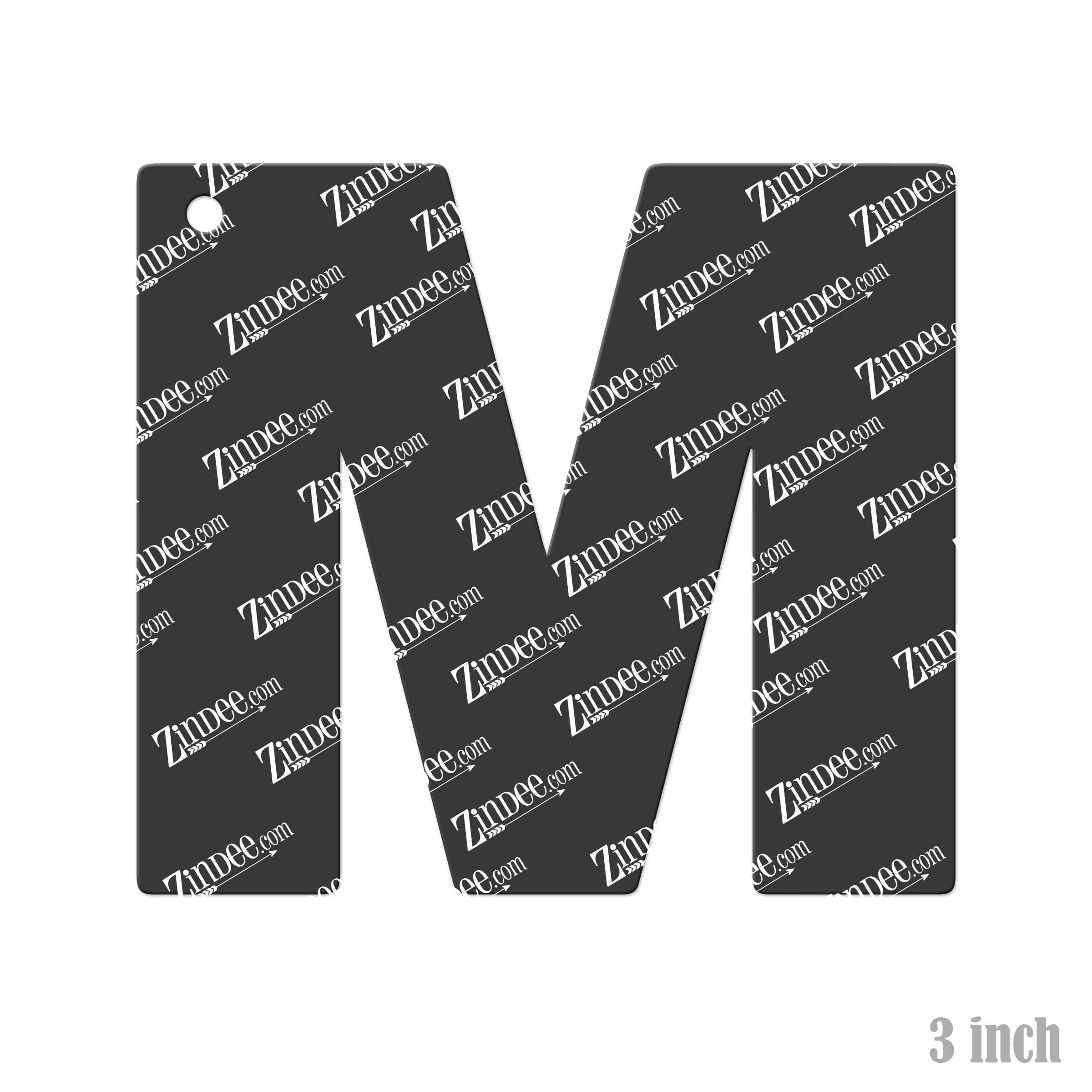 Letter M Acrylic Blank- Sticker- UV DTF (3 inch) - Image 2