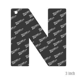 Alternative view of Letter N Acrylic Blank- Sticker- UV DTF (3 inch)
